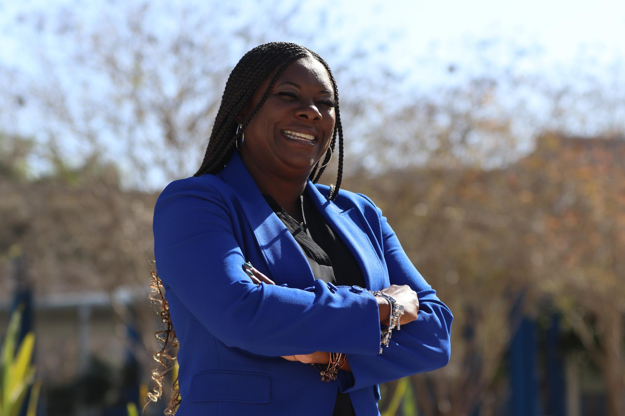 Antoinette Major was named the schools Athletic Director at the start of this school year. She made history as the first woman and first African-American to be named to the position in the schools 70 year history 