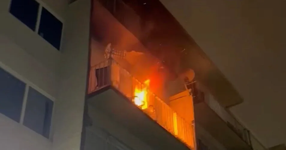 Fire crews and city officials at a Miami apartment building after an early morning fire